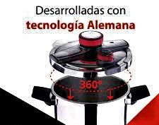 Olla presión rápida 6l. Cierre simple.