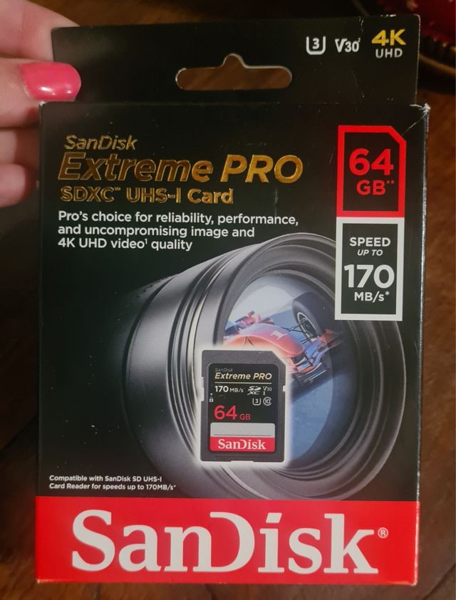 SanDisk Extreme Pro Tarjeta de Memoria SDXC 64GB