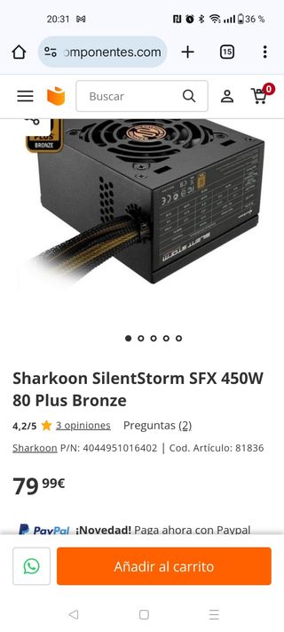 Fuente SFX Sharkoon