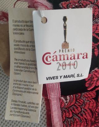 Tela de fallera y damasco