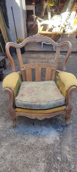 Conjunto de 3 Sofás Vintage Restauración