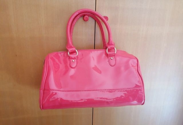Borsa bauletto rosso corallo