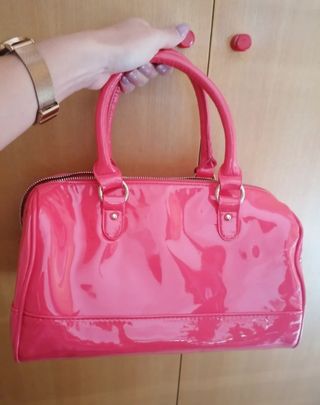 Borsa bauletto rosso corallo