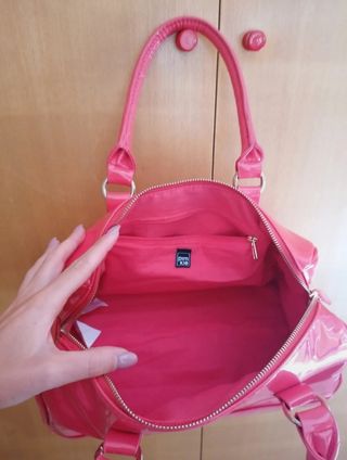 Borsa bauletto rosso corallo