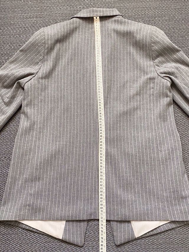 Traje blazer+pantalón gris raya diplomática H&M 44