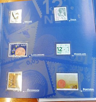 Folder nascita U.E. francobolli e monete Bolaffi