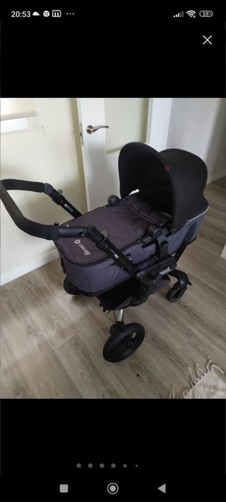 Capazo plegable y silla para coche 