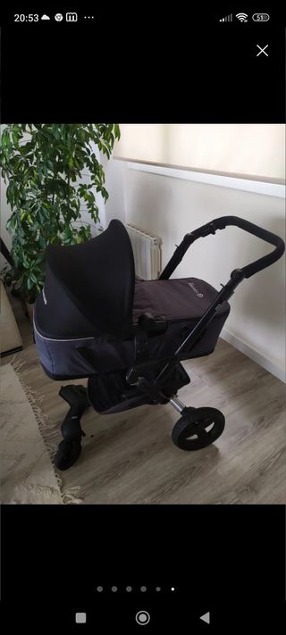 Capazo plegable y silla para coche 