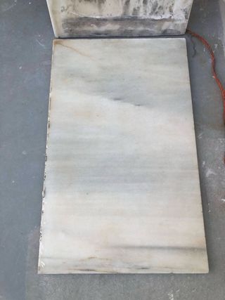 Plancha de mármol blanco real