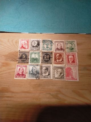Colección de sellos II republica 