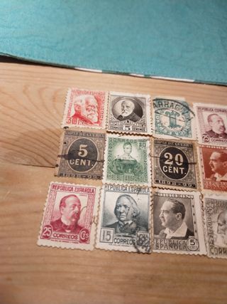 Colección de sellos II republica 