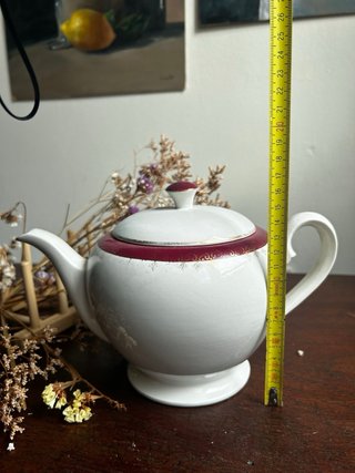 Cafetera loza francesa Sarreguemines