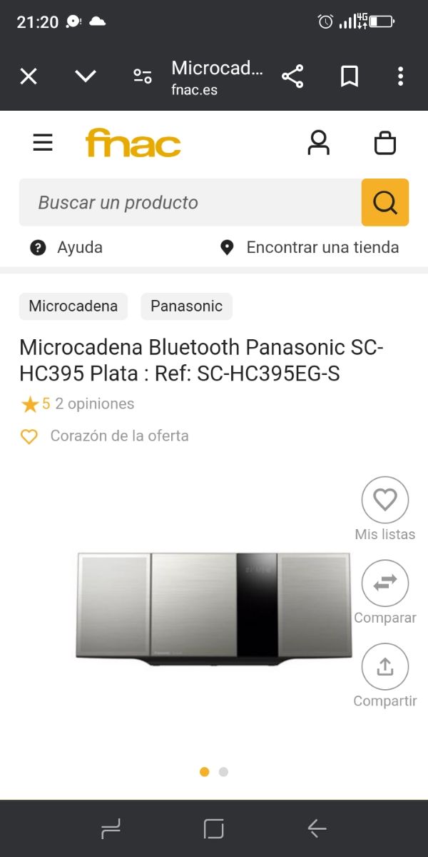 Altavoz panasonic