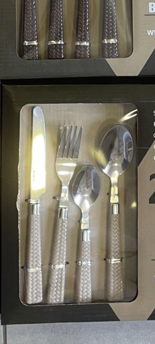 Set di posate 24 pezzi in acciaio inox