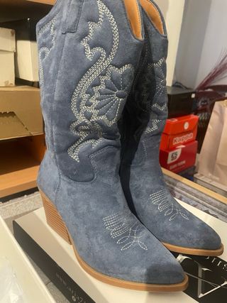 Stivali camperos blu