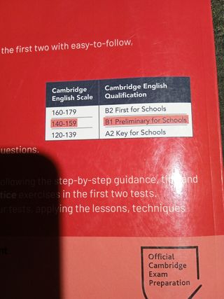 Libros Ingles .Preliminari B1.TRAINER. usado.