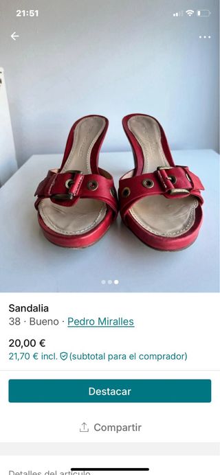 Sandalia destalonada