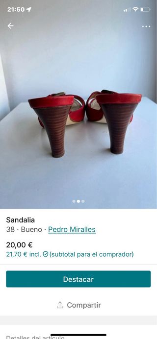 Sandalia destalonada