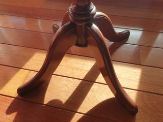 MESA VELADOR ANTIGUA MADERA ROBLE - COMO NUEVA