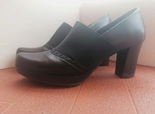 Scarpe con tacco vera pelle