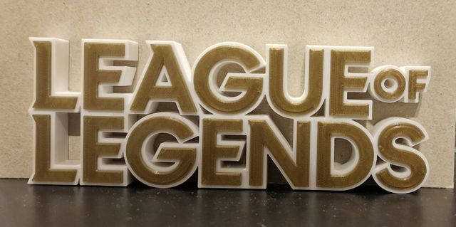 Letrero logo LOL League of Legends