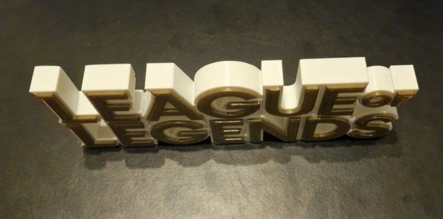 Letrero logo LOL League of Legends