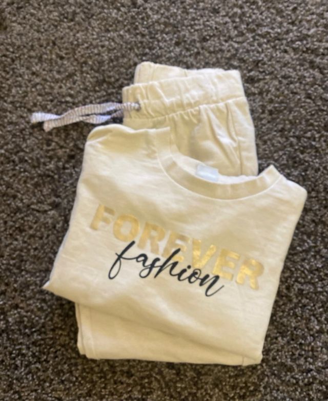 Completo a tuta in cotone bambina 6 anni