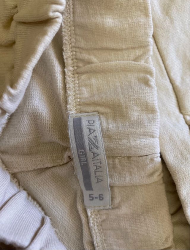 Completo a tuta in cotone bambina 6 anni