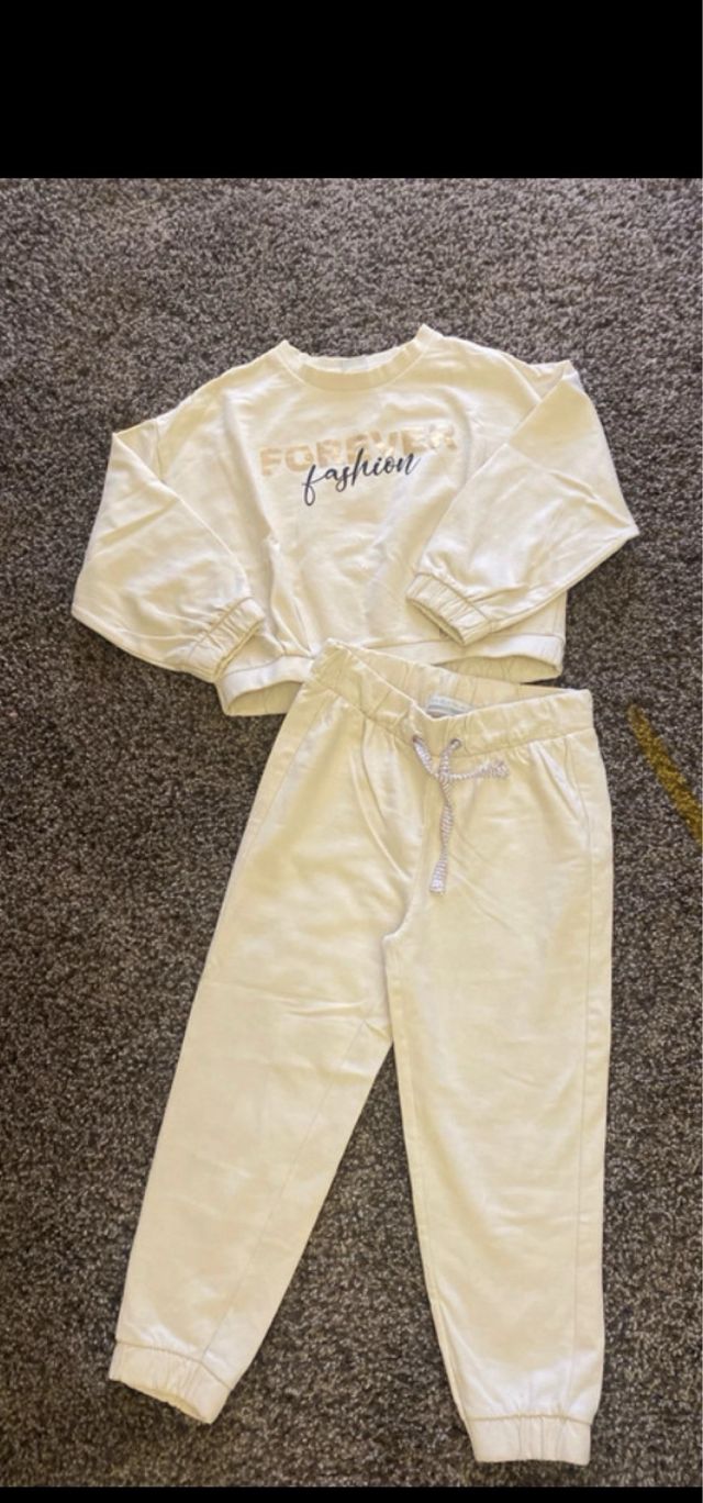 Completo a tuta in cotone bambina 6 anni