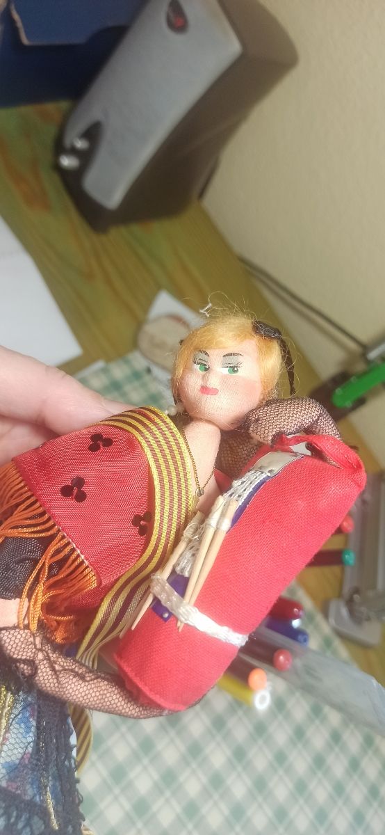 Muñeca bolillera artesanía