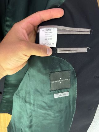 Traje Roberto Verino Negro nuevo Talla 48