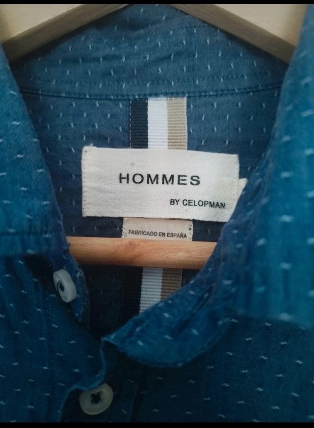 camisa estampada con microlunares talla L