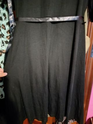 Vestido tobillero manga ancha