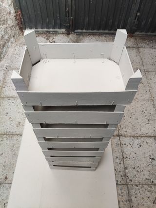 Cajas madera pintadas