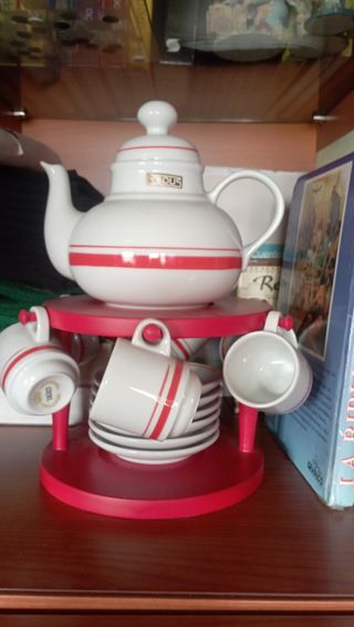 THOUS Cerámica de lujo. Tetera años 80, juego