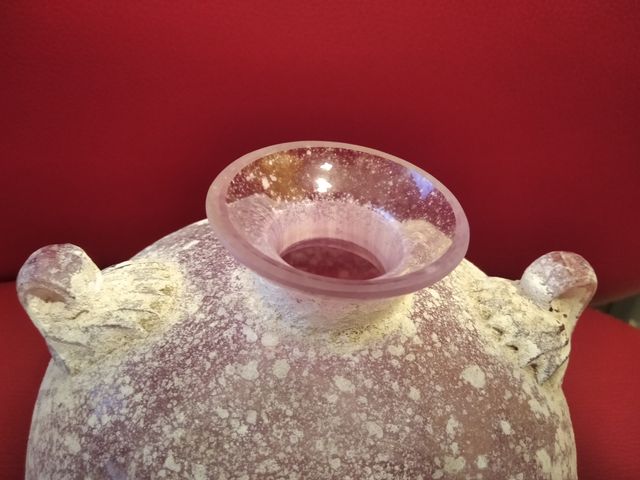 VASO ANTICO STILE MURANO TECNICA VETRO SCAVO