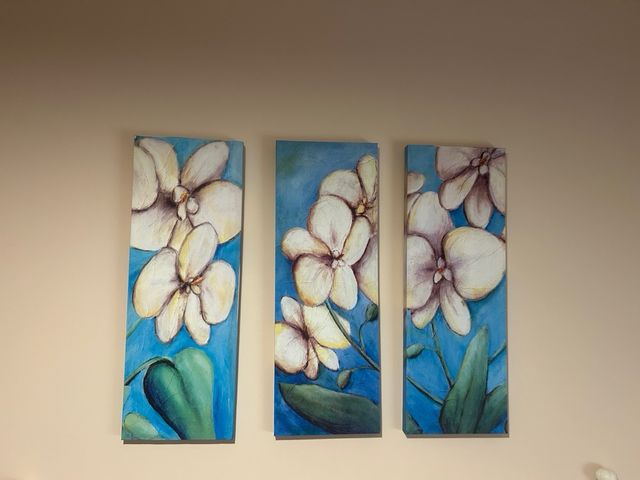 Cuadro tripe de flores