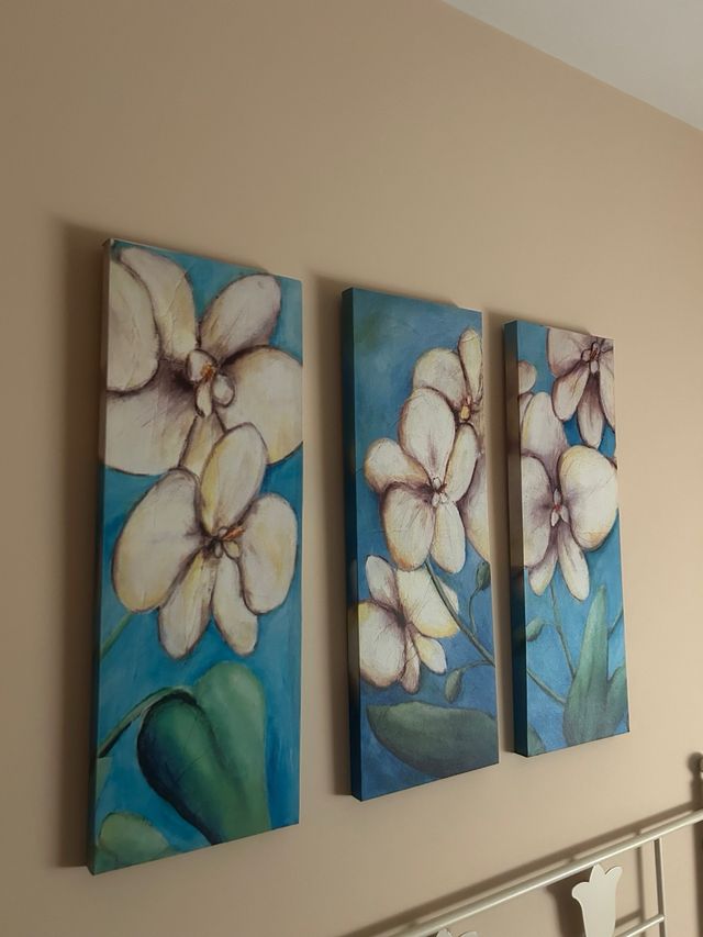 Cuadro tripe de flores
