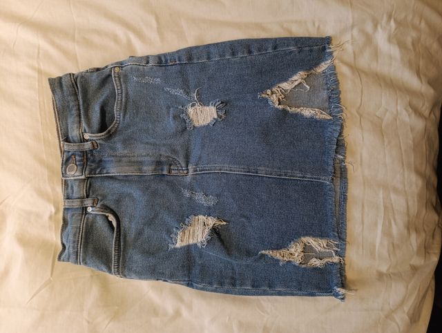 Falda corta vaquera talla xs