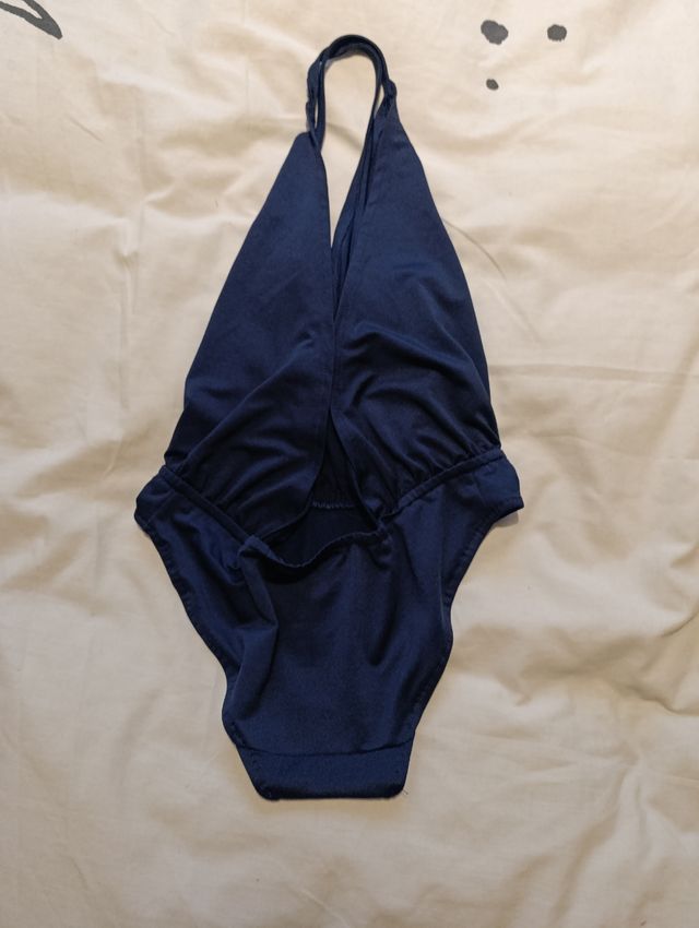 Bodie azul cruzado de tirantes talla s