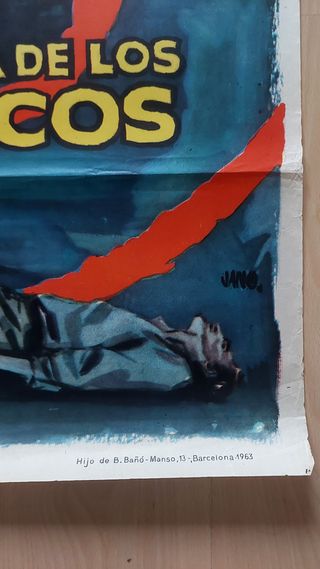 Cartel original La ruta de los Narcoticos (1962)