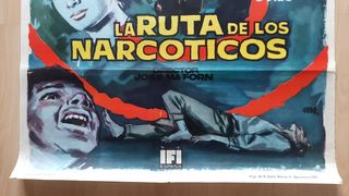 Cartel original La ruta de los Narcoticos (1962)