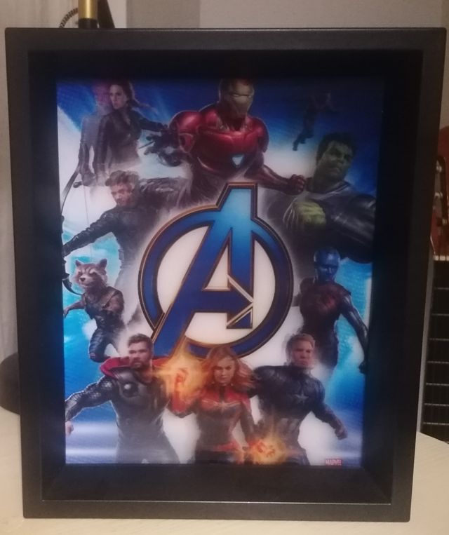 Cuadro 3D Marvel: Vengadores Endgame Action