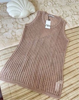 Top punto pointelle Zara Talla M y L