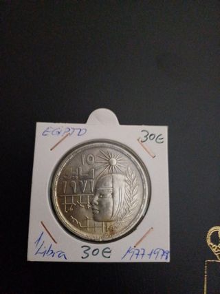 Moneda de plata 1 libra egipto
