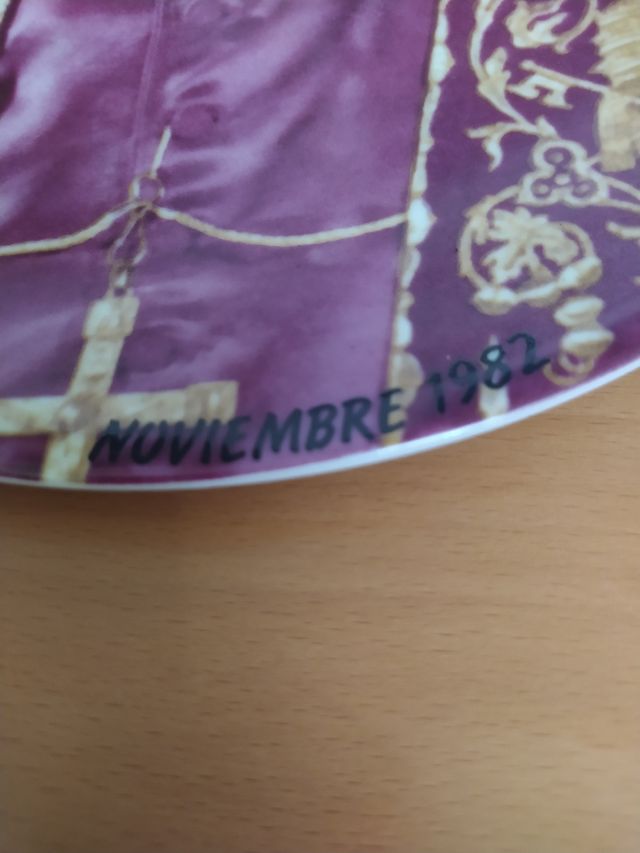 Plato porcelana decoración