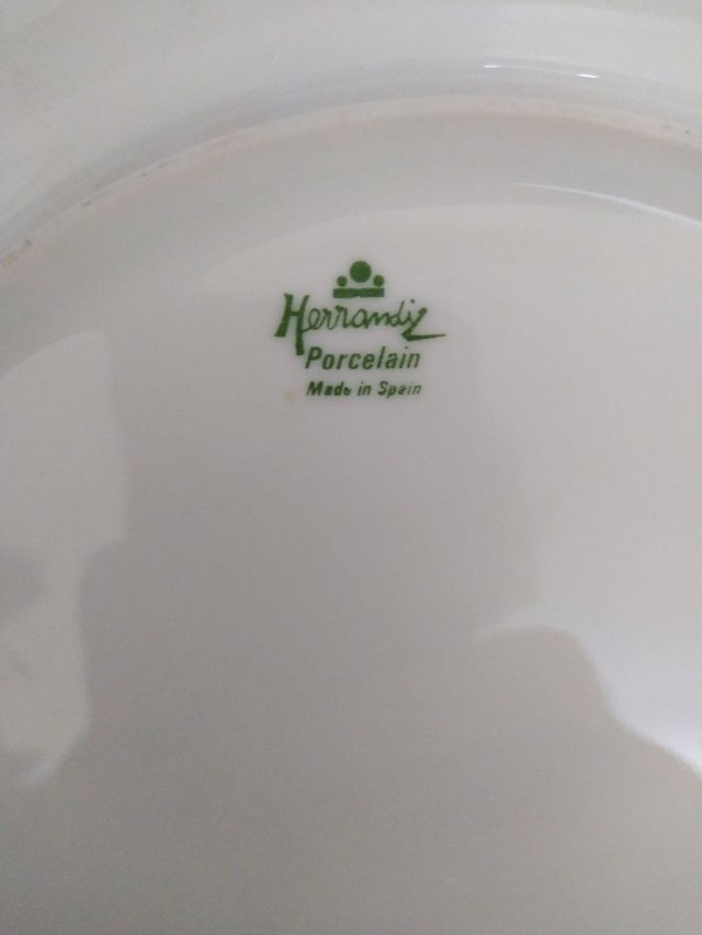 Plato porcelana decoración