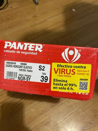 zapatos de cocina Panter un uso