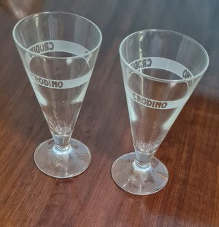 Coppia bicchieri vintage Crodino