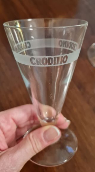 Coppia bicchieri vintage Crodino